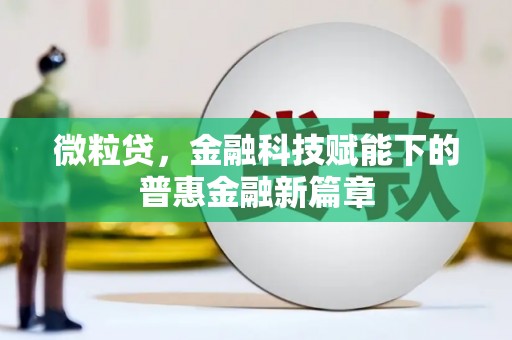 长葛微粒贷，金融科技赋能下的普惠金融新篇章