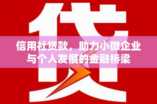 长葛信用社贷款，助力小微企业与个人发展的金融桥梁
