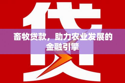 长葛畜牧贷款，助力农业发展的金融引擎
