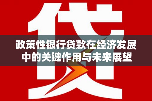 长葛政策性银行贷款在经济发展中的关键作用与未来展望