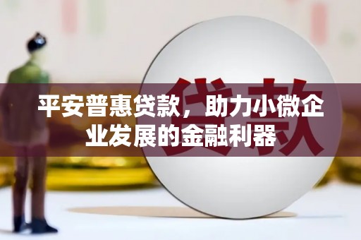 长葛平安普惠贷款，助力小微企业发展的金融利器