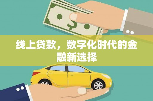长葛线上贷款，数字化时代的金融新选择