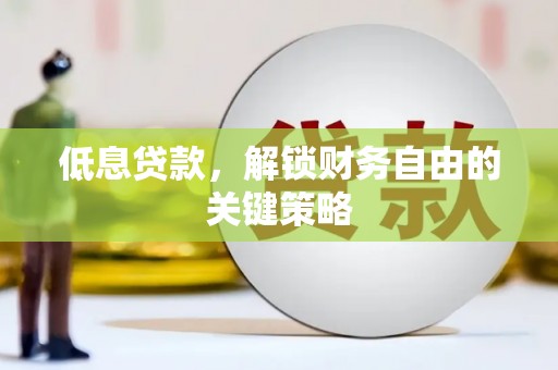长葛低息贷款，解锁财务自由的关键策略