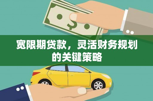 长葛宽限期贷款，灵活财务规划的关键策略