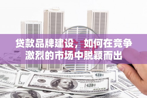 长葛贷款品牌建设，如何在竞争激烈的市场中脱颖而出