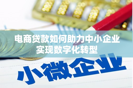 长葛电商贷款如何助力中小企业实现数字化转型