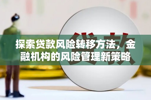 长葛探索贷款风险转移方法，金融机构的风险管理新策略