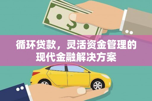 长葛循环贷款，灵活资金管理的现代金融解决方案