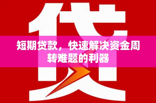 长葛短期贷款，快速解决资金周转难题的利器