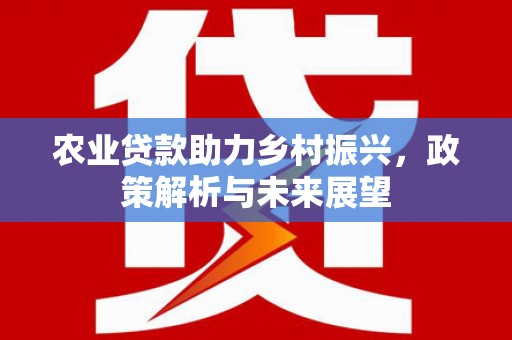 长葛农业贷款助力乡村振兴，政策解析与未来展望