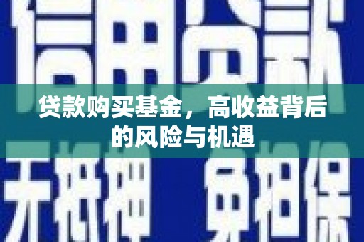 长葛贷款购买基金，高收益背后的风险与机遇