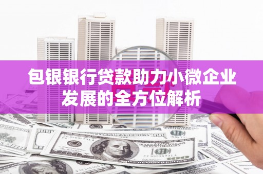 长葛包银银行贷款助力小微企业发展的全方位解析
