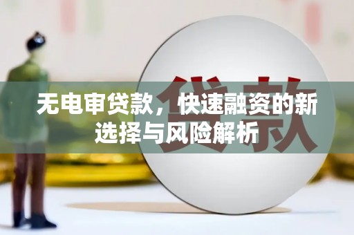 长葛无电审贷款，快速融资的新选择与风险解析