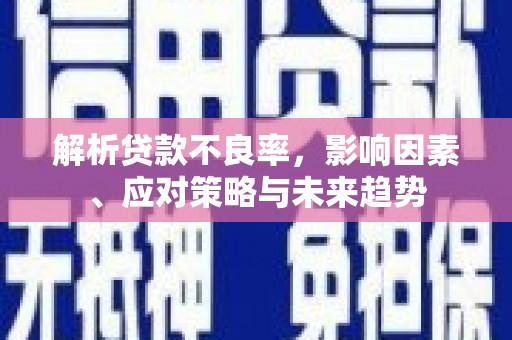 长葛解析贷款不良率，影响因素、应对策略与未来趋势