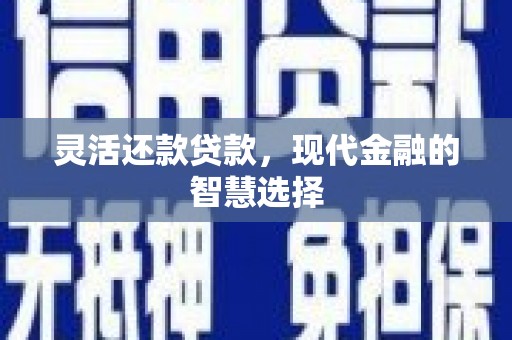 长葛灵活还款贷款，现代金融的智慧选择