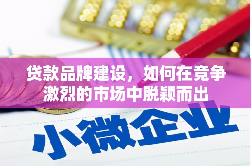 长葛贷款品牌建设，如何在竞争激烈的市场中脱颖而出