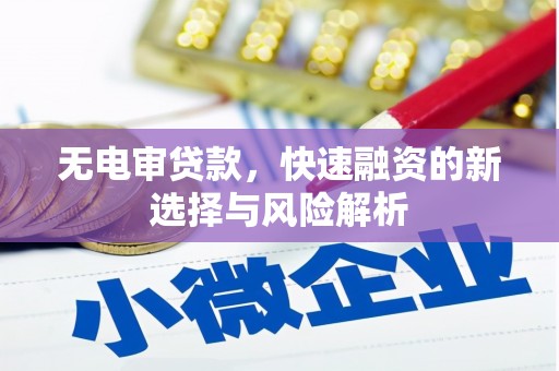 长葛无电审贷款，快速融资的新选择与风险解析