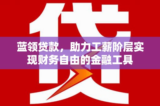 长葛蓝领贷款，助力工薪阶层实现财务自由的金融工具