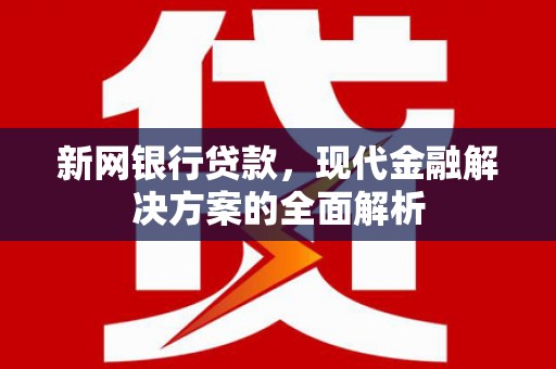 长葛新网银行贷款，现代金融解决方案的全面解析