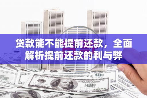 长葛贷款能不能提前还款，全面解析提前还款的利与弊