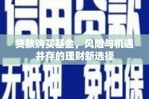 长葛贷款购买基金，风险与机遇并存的理财新选择