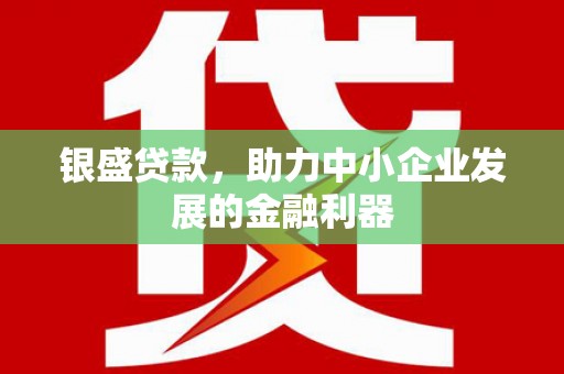 长葛银盛贷款，助力中小企业发展的金融利器