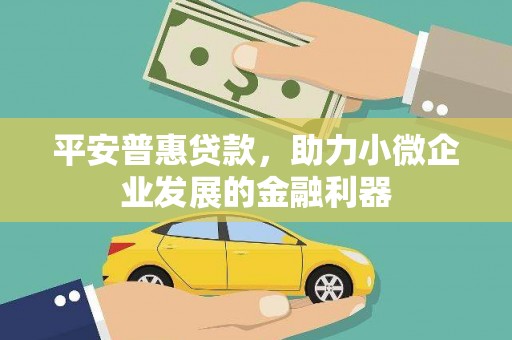 长葛平安普惠贷款，助力小微企业发展的金融利器