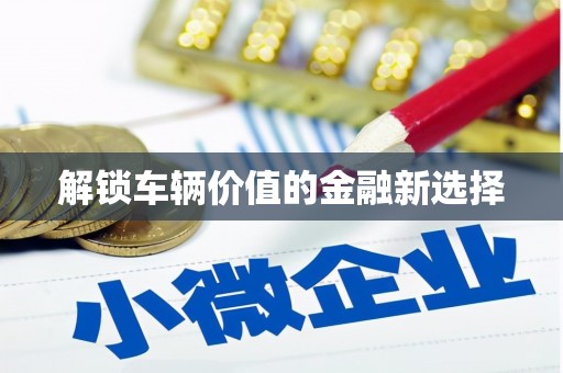 长葛解锁车辆价值的金融新选择