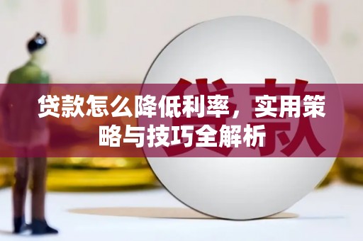 长葛贷款怎么降低利率，实用策略与技巧全解析
