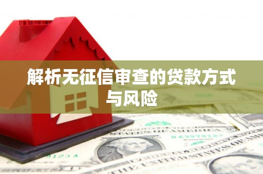 长葛解析无征信审查的贷款方式与风险