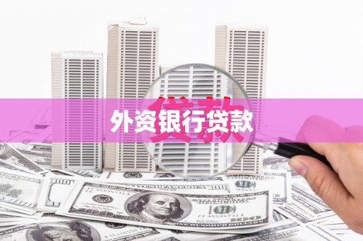 长葛外资银行贷款