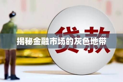 长葛揭秘金融市场的灰色地带