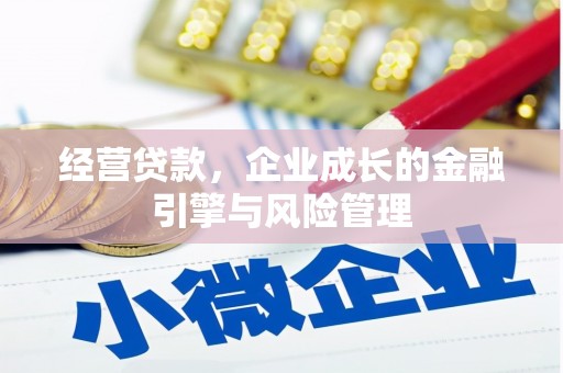 长葛经营贷款，企业成长的金融引擎与风险管理